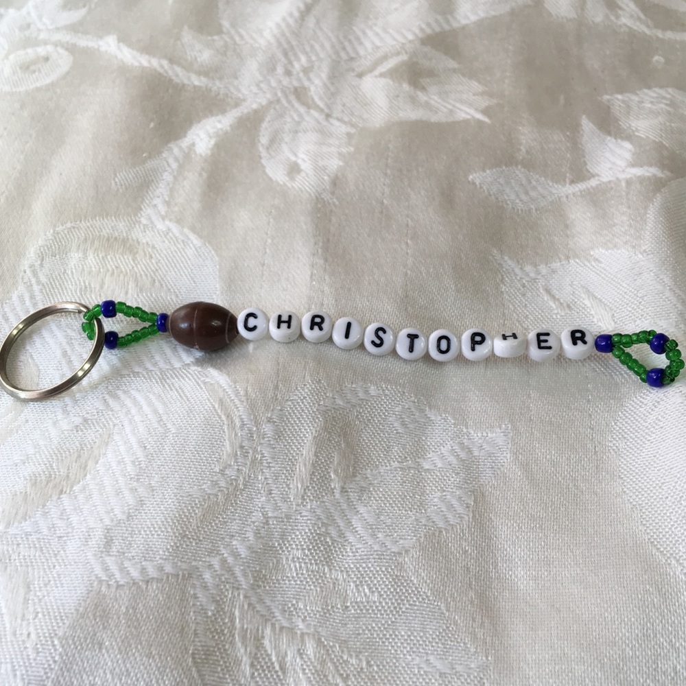 CHRISTOPHER personalized keychain-NEW-Hand made
